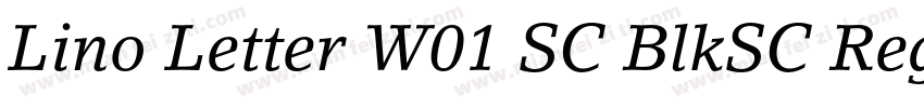 Lino Letter W01 SC BlkSC Regular字体转换